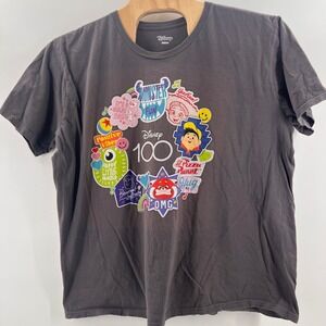 Disney 100 Pixar Graphic T-Shirt Mens 3XL Charcoal Grey Pizza Planet Toy Story
